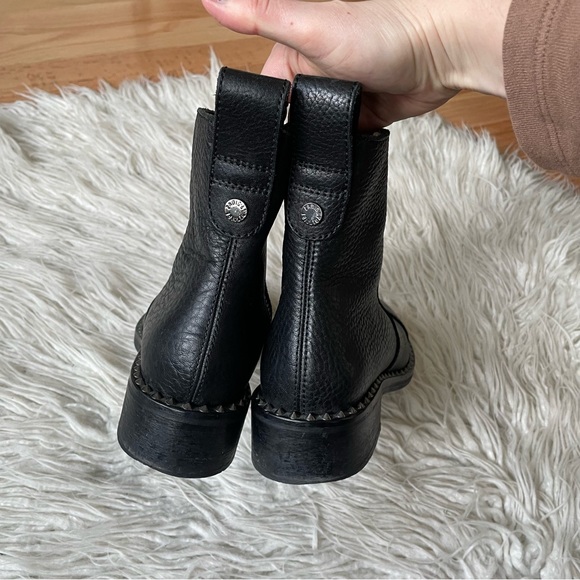 Zadig & Voltaire Black Textured Leather Studded Empress Clous Boots EUC Size 37 - Picture 10 of 12